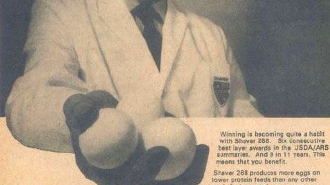 advertisement shaver layers history