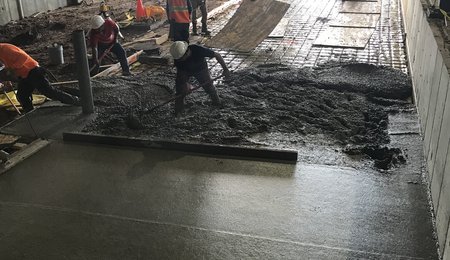 shipping bay construction Beresford June2018